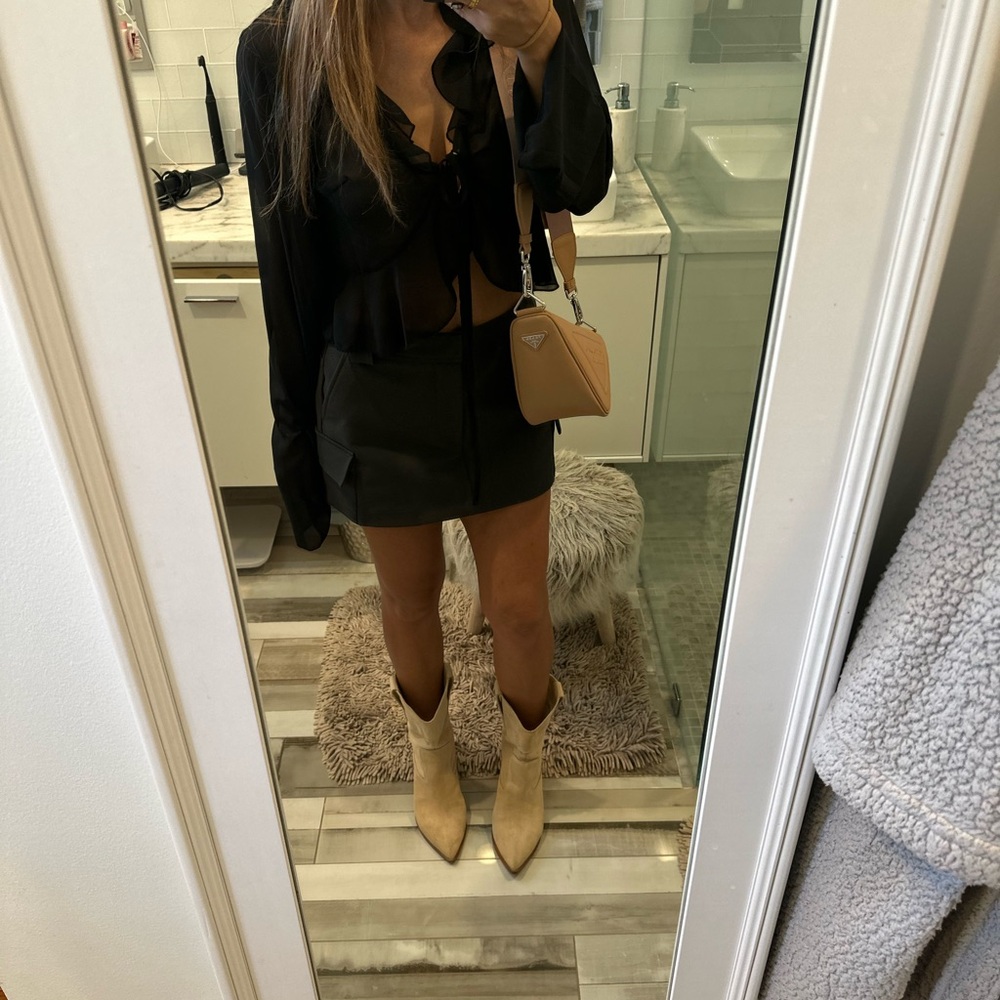 Zara cargo skort small